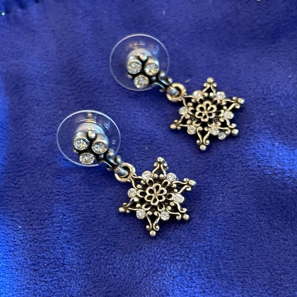 Brighton Let It Snow Snowflake Earrings